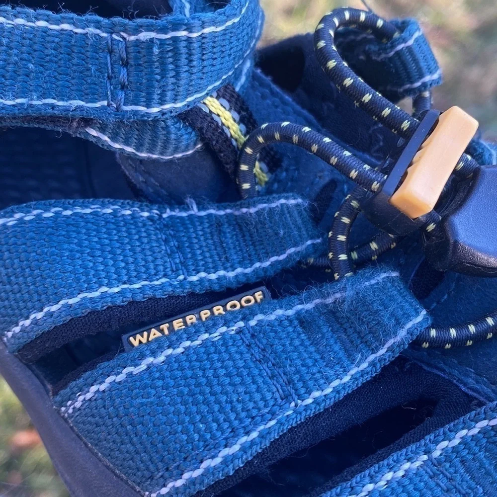 Keen Pin On Cute Orthopedic Shoes Waterproof unisex blue